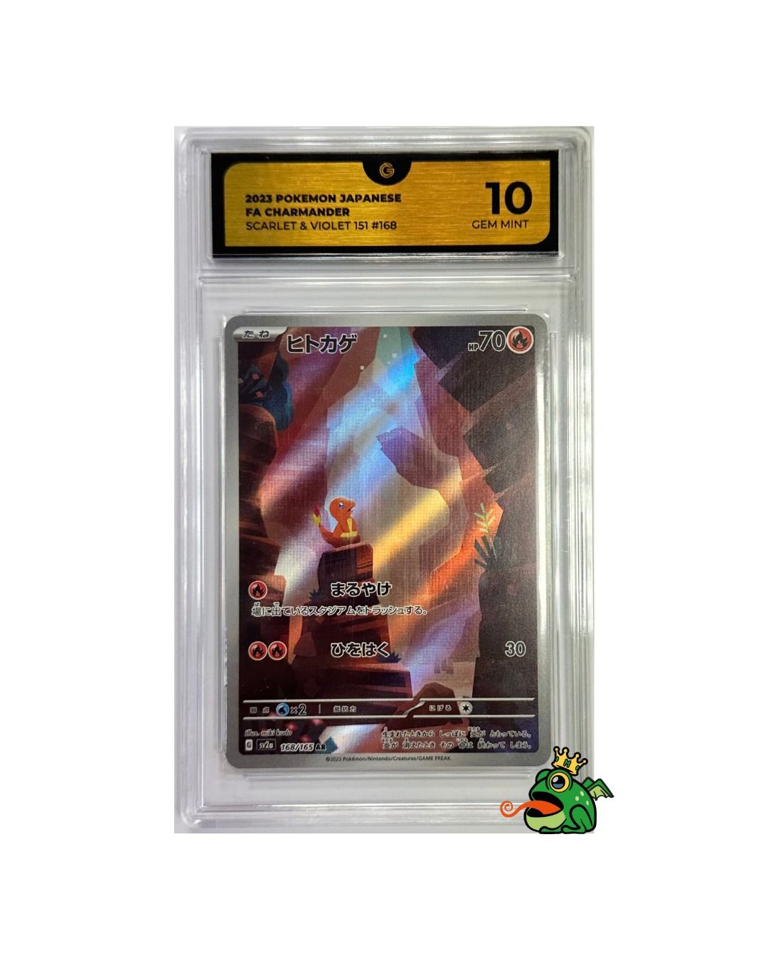 2023 POKEMON JAPANESE FA CHARMANDER SCARLET & VIOLET 151 #168 GLOBAL GRADING 10