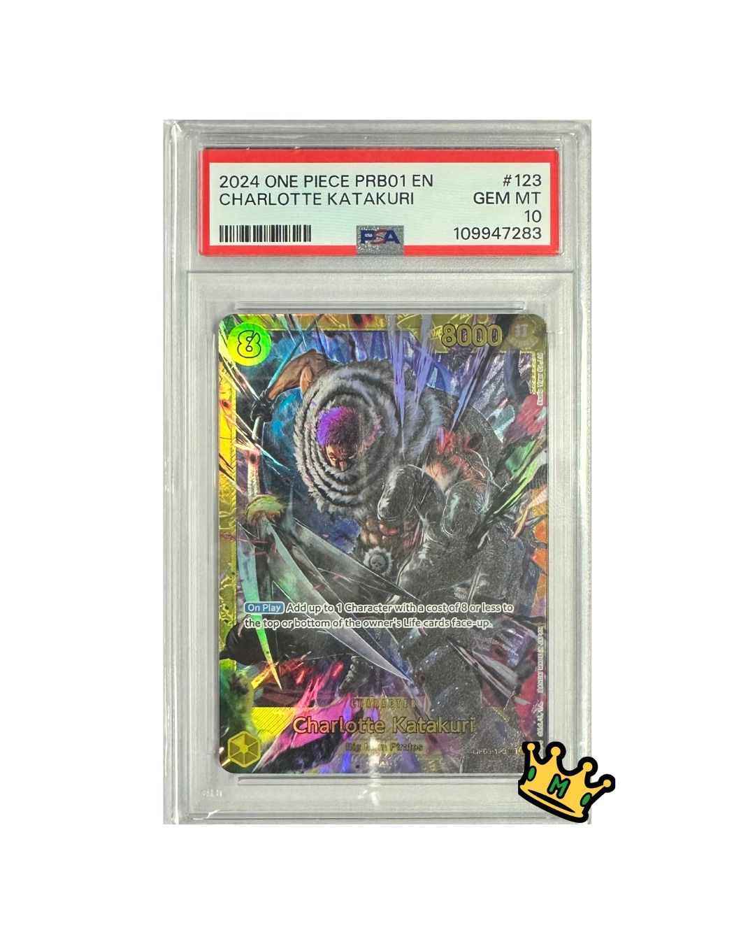 2024 ONE PIECE PRB01 CHARLOTTE KATAKURI #123 PSA 10 (EN)