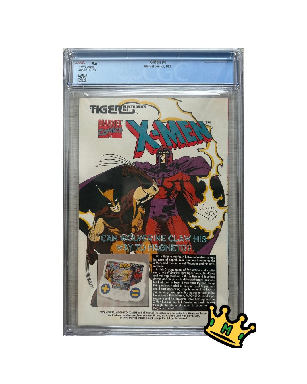 X-Men #4, Marvel Comics, 1/92 (CGC)