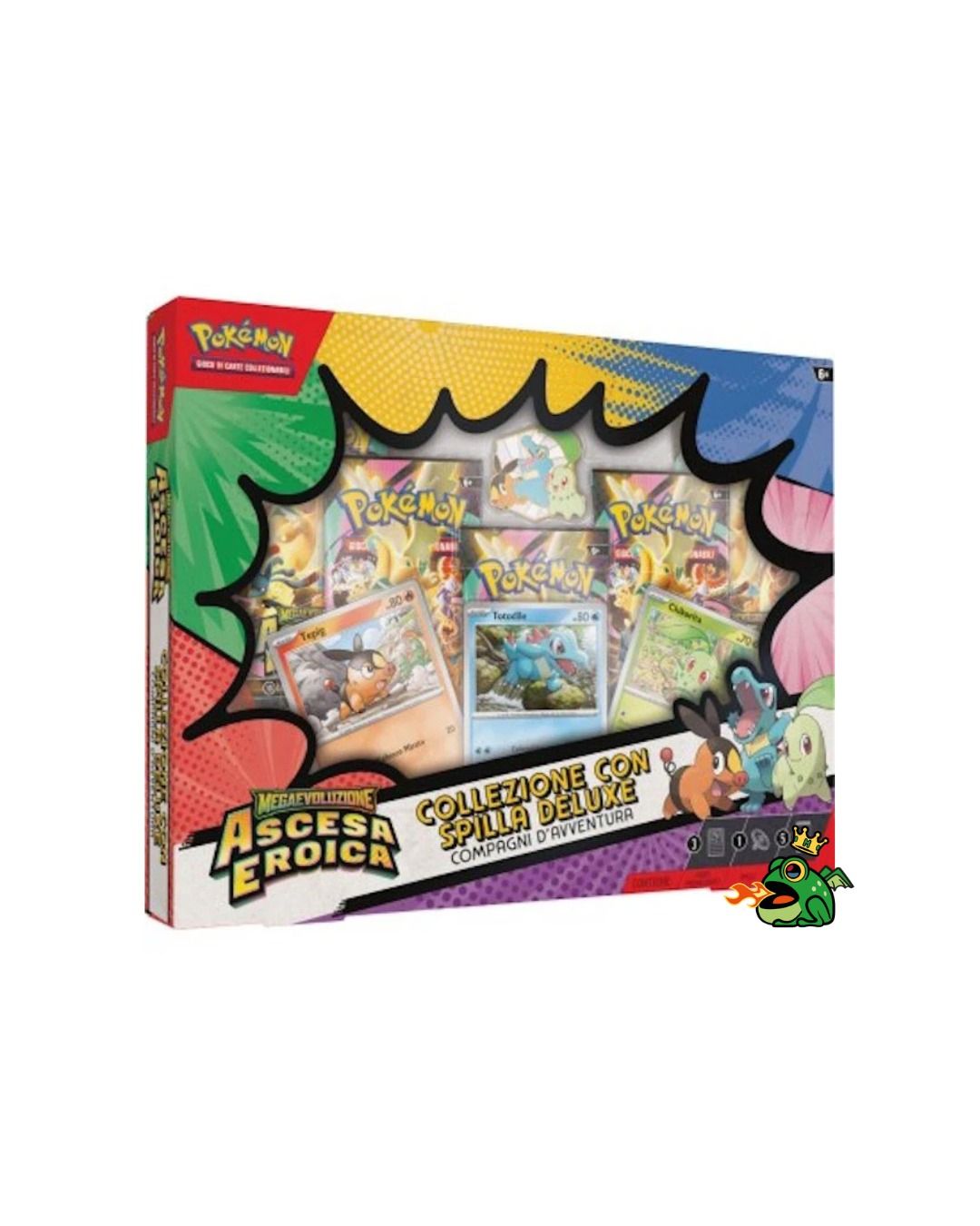 PREORDER Pokémon Ascesa Eroica Megaevoluzione Collezione Con Spilla Deluxe Compagni D’Avventura (IT)