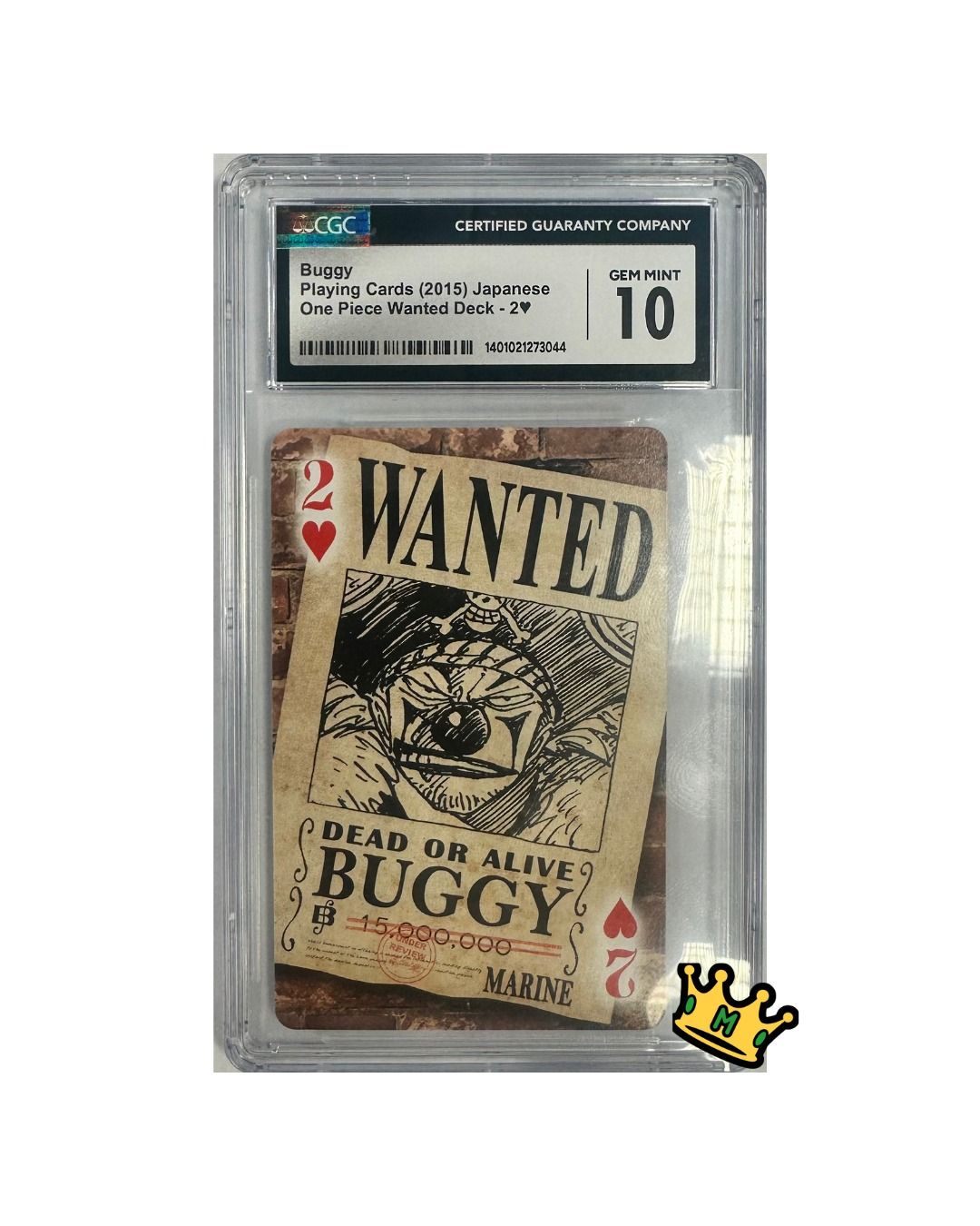 BUGGY Playing Cards (2015) Japanese One Piece Wanted Deck - 2, CGC 10