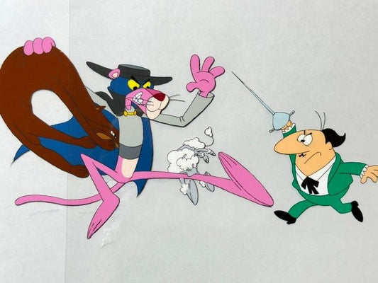 The Pink Panther Show (1970) - 2 Cels disegni originali di Pantera Rosa