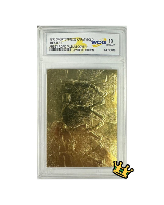 1996 SPORTSTIME 23 KARAT GOLD BEATLES ABBEY ROAD ALBUM COVER LIMITED ED, WCG 10