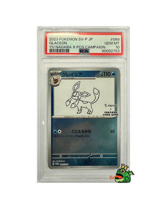 2023 POKEMON #069 GLACEON YU NAGABA x PCG Campaign PSA 10 (JP)