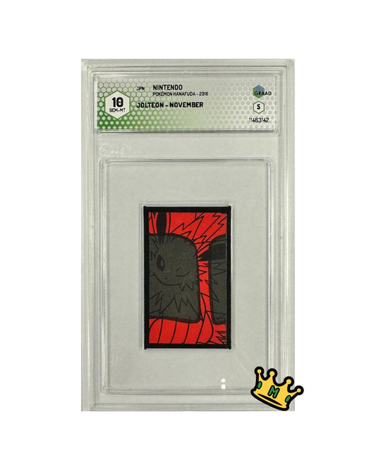 NINTENDO POKEMON HANAFUDA 2016 JOLTEON-NOVEMBER GRAAD 10 GEM MT (JP)