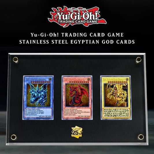 Yu-Gi-Oh! TCG 25th Anniversary Stainless Steel Egyptian God Cards (EN)