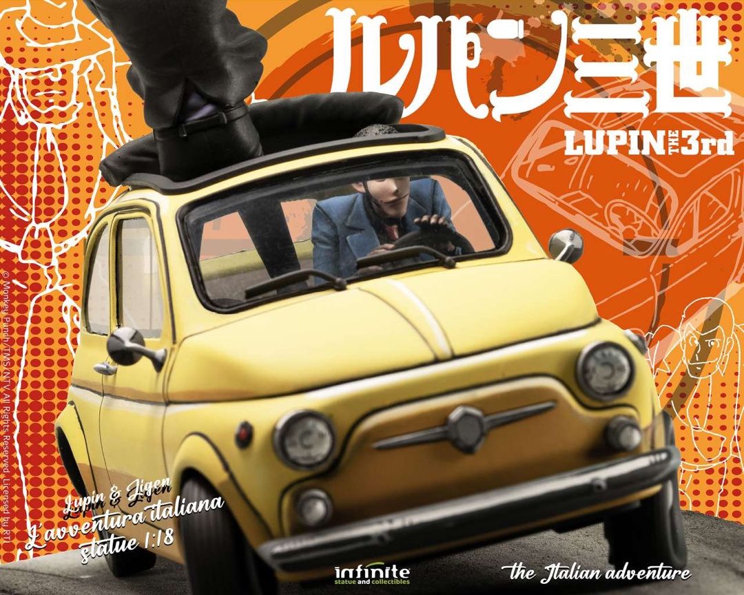 Lupin 3rd L'avventura Italiana 1/18 Statue – Lupin & Jigen