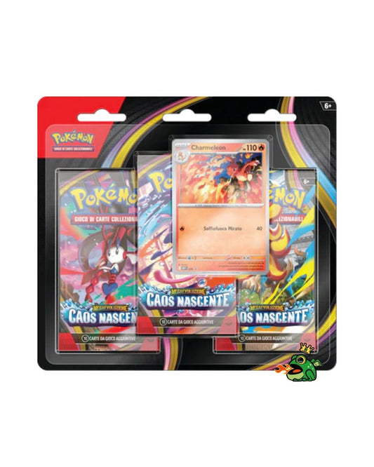 Pokémon Caos Nascente Blister 3 Buste (IT)