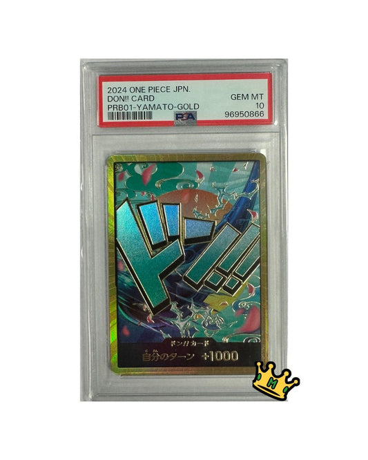 2024 ONE PIECE DON!! Card PRB01-YAMATO-GOLD PSA 10 (JP)