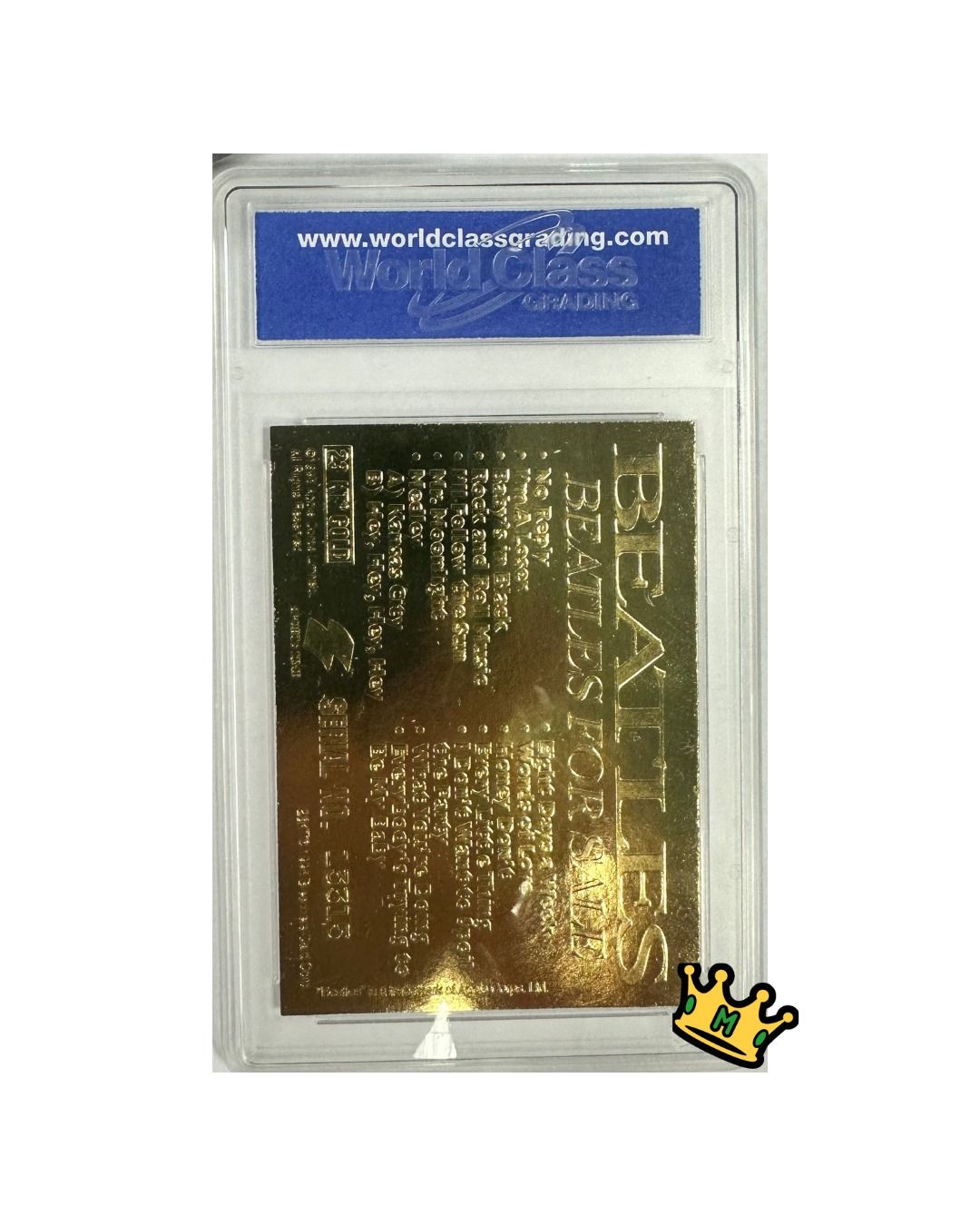 1996 SPORTSTIME 23 KARAT GOLD BEATLES FOR SALE ALBUM COVER LIMITED ED, WCG 10