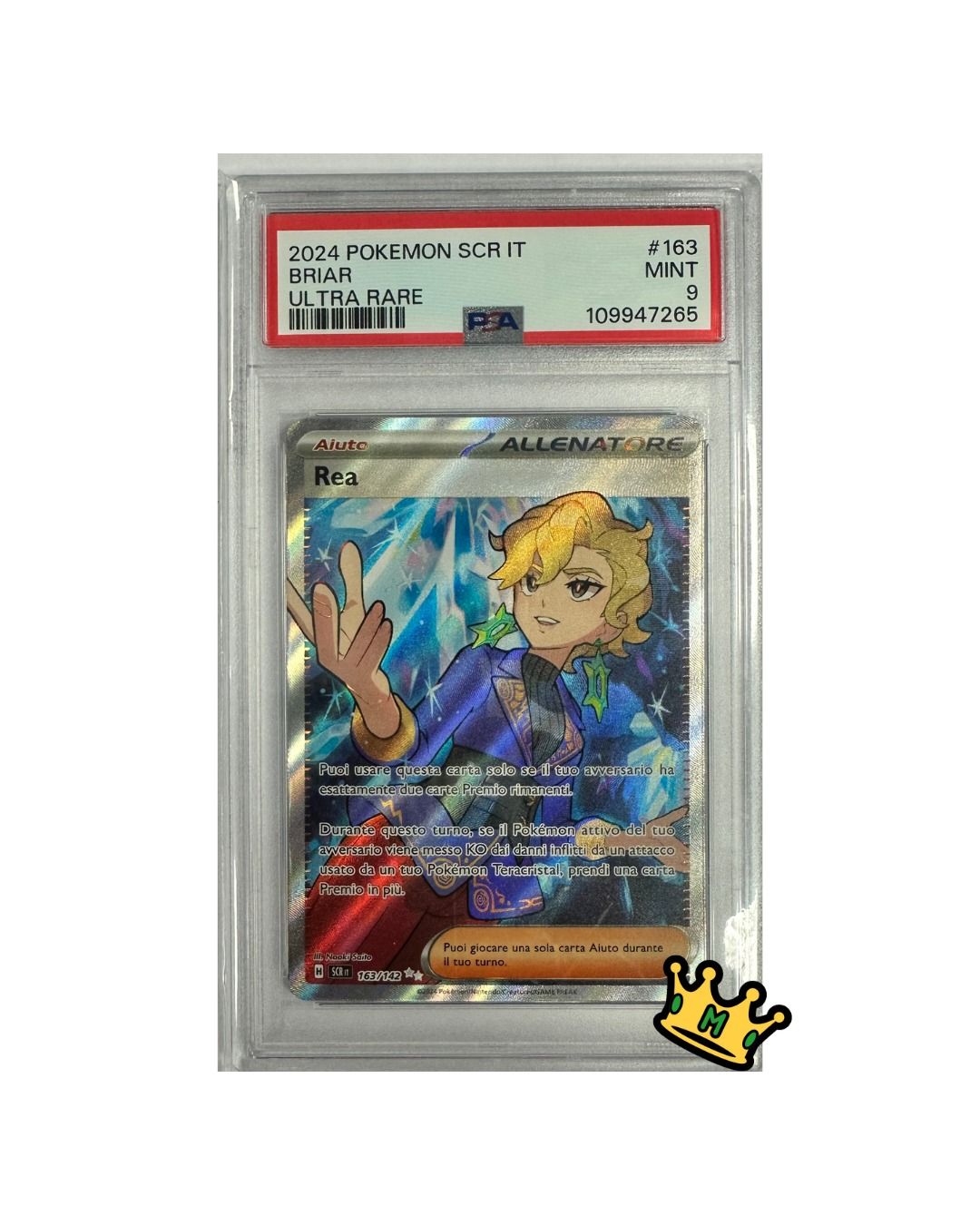 2024 POKEMON ITALIAN SCR IT-STELLAR CROWN #163 BRIAR ULTRA RARE PSA 9