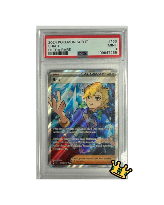 2024 POKEMON ITALIAN SCR IT-STELLAR CROWN #163 BRIAR ULTRA RARE PSA 9