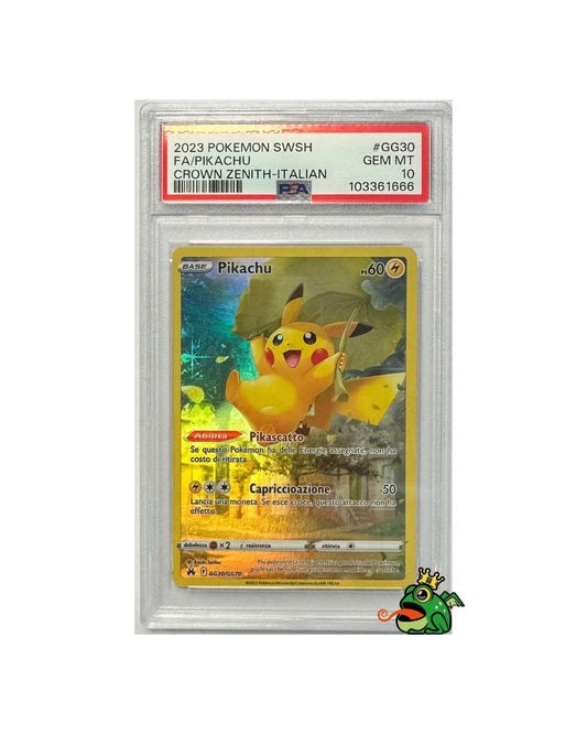 2023 POKEMON SWSH #GG30 FA/PIKACHU CROWN ZENITH-IT PSA 10