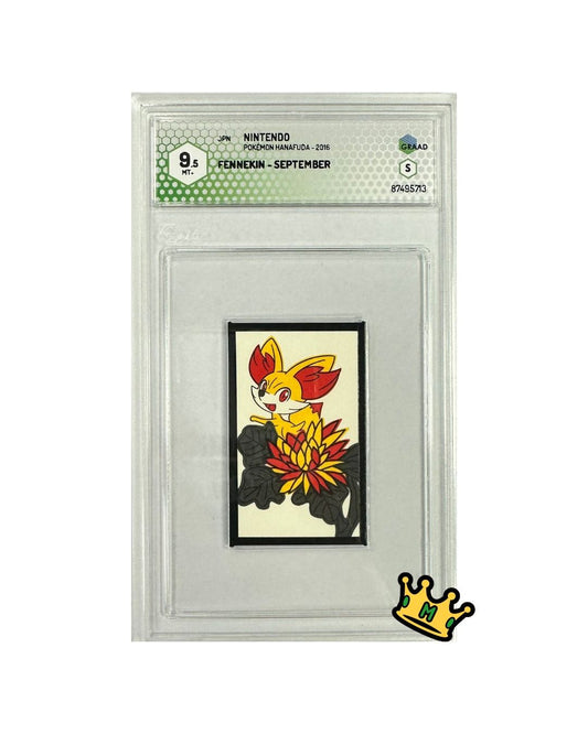 NINTENDO POKEMON HANAFUDA 2016 FENNEKIN-SEPTEMBER GRAAD 9.5 MT+ (JP)