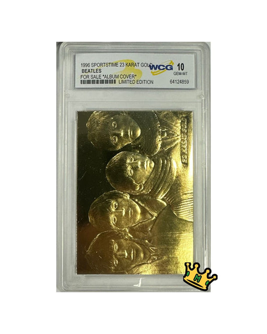1996 SPORTSTIME 23 KARAT GOLD BEATLES FOR SALE ALBUM COVER LIMITED ED, WCG 10