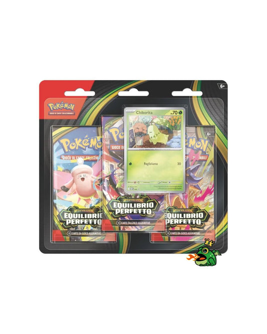 PREORDER Pokémon 3 Pack Blister dell'espansione Megaevoluzione Equilibrio Perfetto (IT)