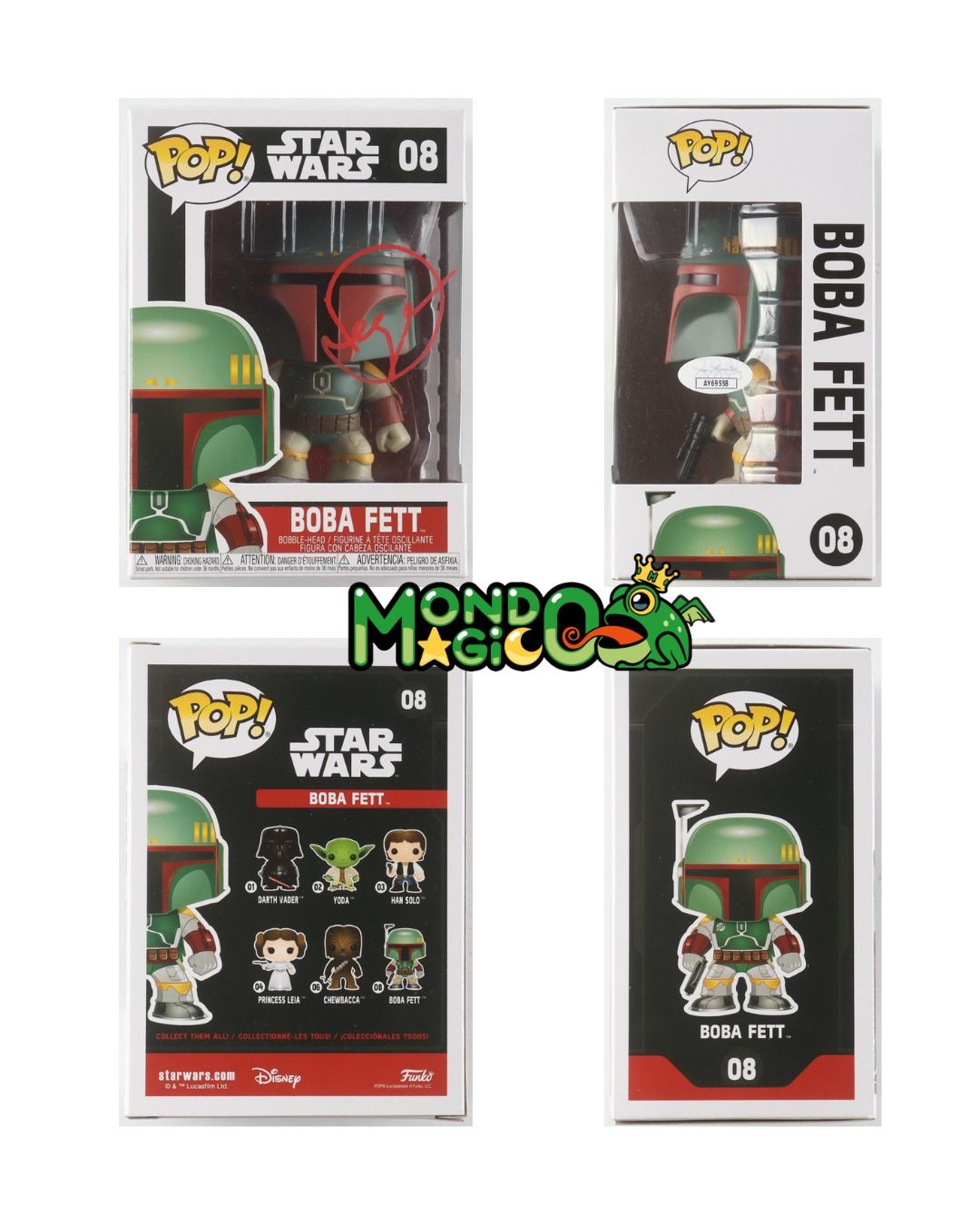Funko POP! 08 - Boba Fett - Autografato da Daniel Logan