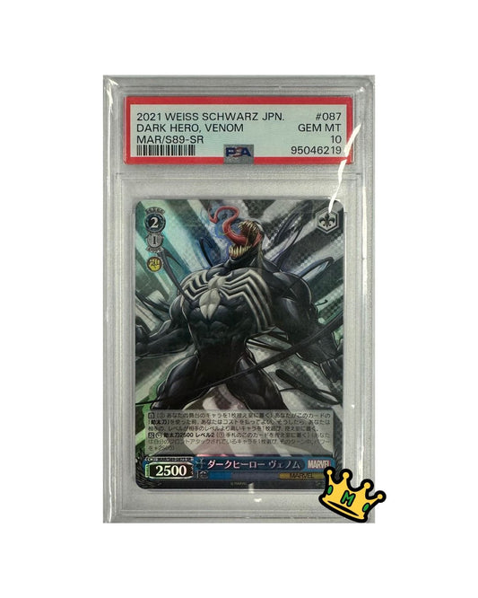2021 WEISS SCHWARZ JPN. #087 DARK HERO, VENOM MAR/S89-SR PSA 10