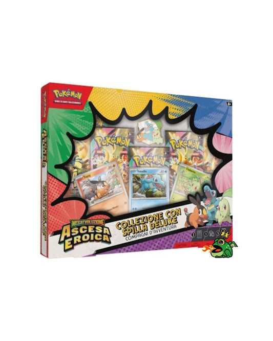 PREORDER Pokémon Ascesa Eroica Megaevoluzione Collezione Con Spilla Deluxe Compagni D’Avventura (IT)