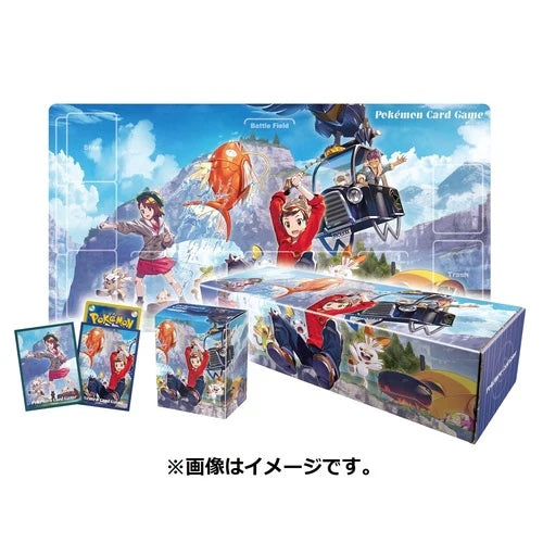 Pokemon Rubber Mat Set Victor & Gloria| Pokemon Card Box (JP)