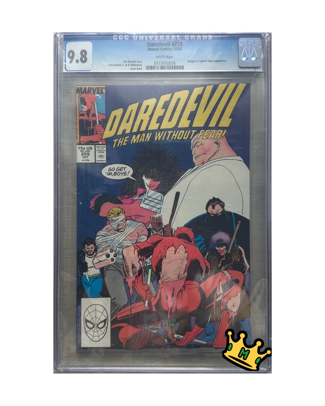Daredevil #259, Marvel Comics, 10/88 (CGC)