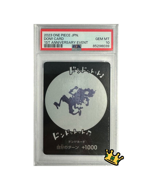 2023 ONE PIECE DON!! Card 1ST Anniversary Event PSA 10 (JP)