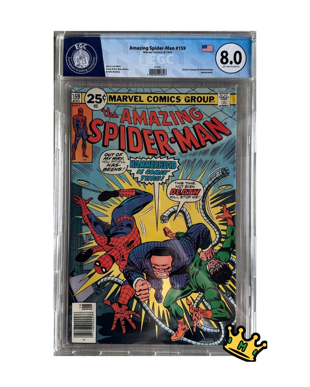 Amazing Spider-Man #159, Marvel Comics, 8/1976 (EGC)