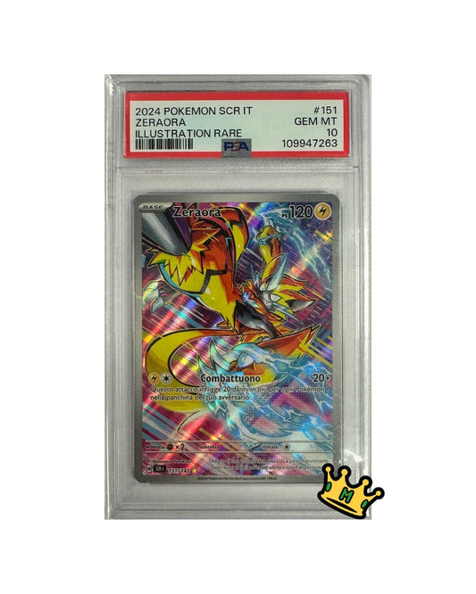 2024 POKEMON IT SCR IT-STELLAR CROWN #151 ZERAORA ILLUSTRATION RARE PSA 10