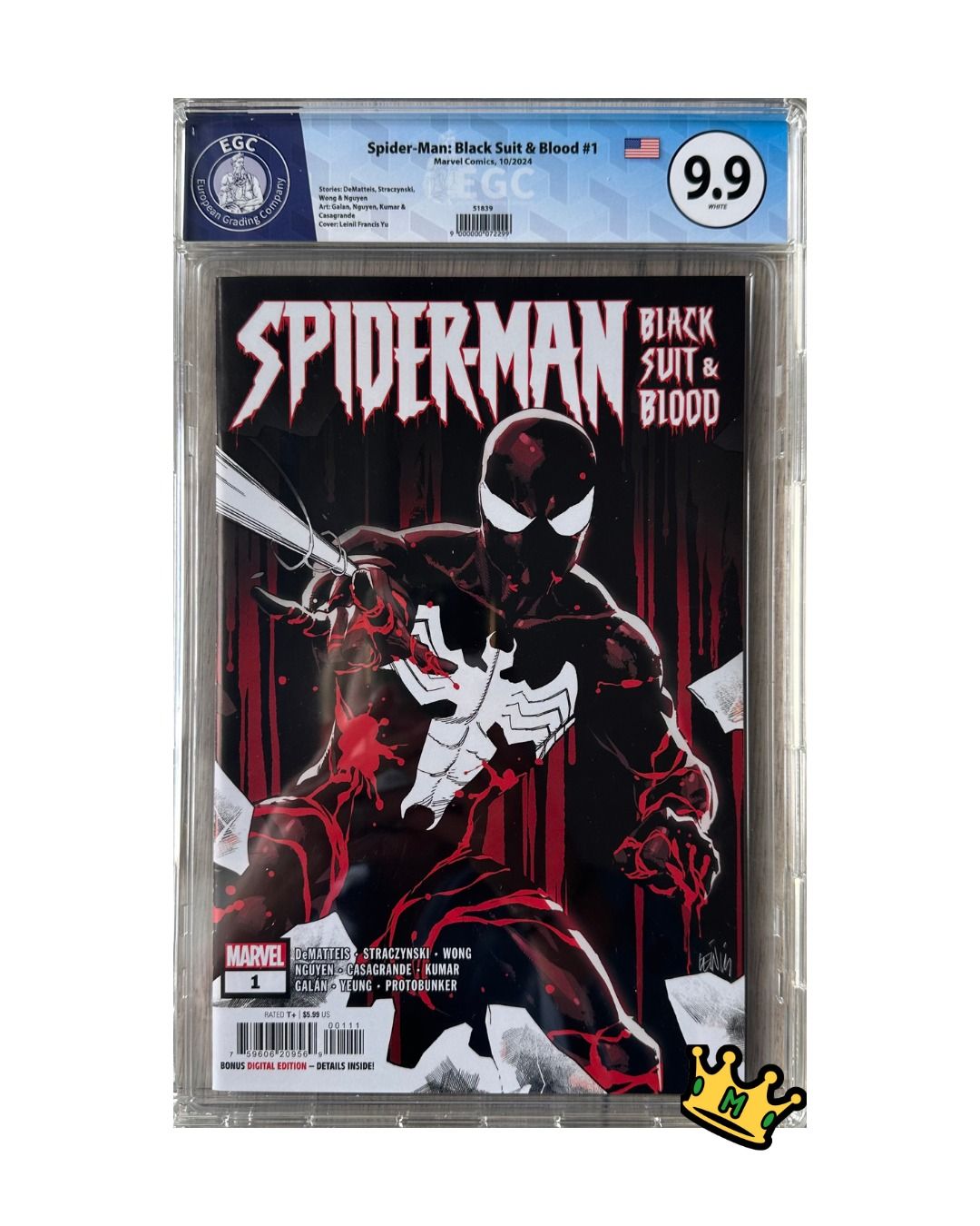 Spider-Man Black Suit & Blood #1, Marvel Comics, 10/2024 (EGC)