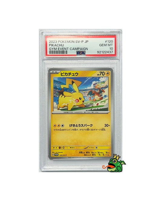 2023 POKEMON SV-P JP #120 PIKACHU GYM EVENT CAMPAIGN PSA 10