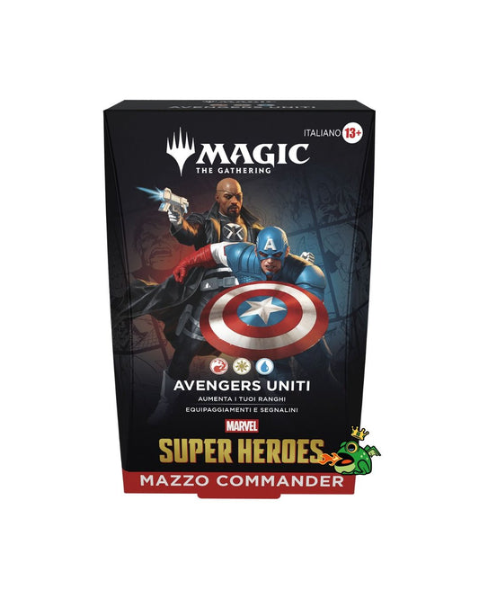 PREORDER Magic The Gathering Marvel Super Heroes Mazzo Commander Avengers Uniti (IT)