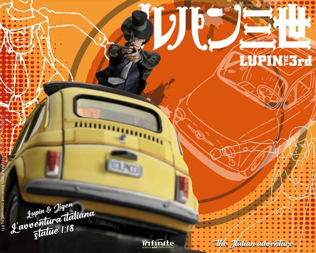 Lupin 3rd L'avventura Italiana 1/18 Statue – Lupin & Jigen