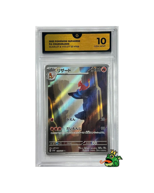 2023 POKEMON JAPANESE FA CHARMELEON SCARLET & VIOLET 151 #169 GLOBAL GRADING 10
