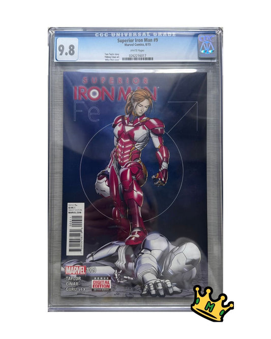 Superior Iron Man #9, Marvel Comics, 8/15 (CGC)