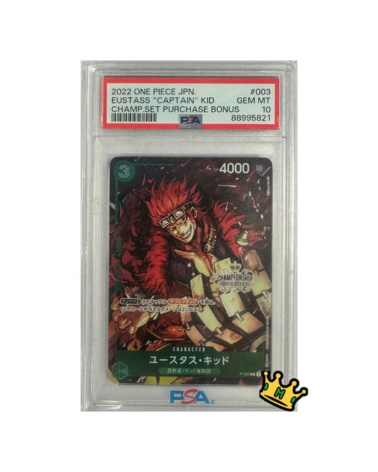 2022 ONE PICE EUSTASS "Captain" KID CHAMP.SET Purchase Bonus #003 PSA 10 (JP)